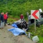 Hastane yolunda kaza; baba &ouml;ld&uuml;, kızı ağır yaralı