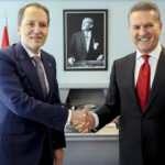 TDP Genel Başkanı Sarıg&uuml;l ve Yeniden Refah Partisi Genel Başkanı Erbakan g&ouml;r&uuml;şt&uuml;