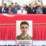 İdlib'de kalp krizi sonucu hayatını kaybeden asker son yolculuğuna uğurlandı