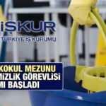 İŞKUR en az ilkokul mezunu 5.843 temizlik görevlisi alımı! İŞKUR 2022 iş başvurusu