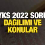 YKS 2022 soru dağılımı ve konular! TY, AYT ve YDT...