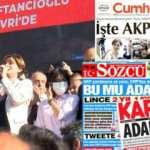 Cumhuriyet, Sözcü ve Karar'dan CHP'li Canan Kaftancıoğlu hakkında manşet kardeşliği