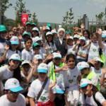 Emine Erdoğan, Kızılcahamam'da gen&ccedil;lerle &ccedil;evre y&uuml;r&uuml;y&uuml;ş&uuml;ne katıldı