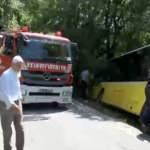 Sarıyer'de İETT otob&uuml;s&uuml; kaza yaptı: Yaralılar var