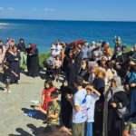 Van G&ouml;l&uuml; i&ccedil;in y&uuml;r&uuml;yen kadınlar Adilcevaz'a ulaştı