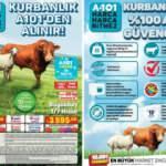 A101 kurbanlık fiyatları açıklandı! Peşin fiyatına 10 taksitle hisse bedeli...
