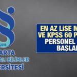 ISUBÜ en az 60 KPSS puanı ile personel alımı yapacak! Başvuru için son 2 gün...