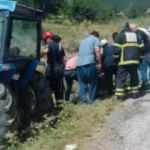 Gediz'de trakt&ouml;r kazası: 2 &ouml;l&uuml;, 2 yaralı