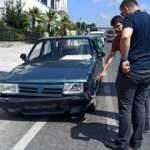 Bafra&rsquo;da kaza! Otomobilin &ccedil;arptığı bisikletli ağır yaralandı   