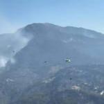 Dat&ccedil;a'daki orman yangınına m&uuml;dahalede yoğun hava trafiği yaşanıyor