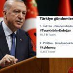 #TeşekkürlerErdoğan etiketi Twitter’da gündem oldu