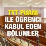 TYT puanıyla hangi bölümler öğrenci alacak? İşte 2022 TYT puanıyla alım yapacak bölümler…