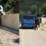 Yokuş aşağı kayan kamyonetini kurtarmak isterken canından oluyordu  