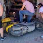  Motosikleti &ccedil;alıp ka&ccedil;arken fırına daldı