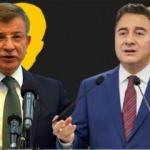 Babacan ve Davutoğlu'nun partileri birbirine girdi! 6'lı masada kavga