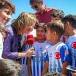 Başkan Şahin, yaz kurslarından yararlanan &ccedil;ocukları ziyaret etti