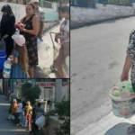 İzmirlilerin su &ccedil;ilesi: Bidonlarla kuyruğa girdiler