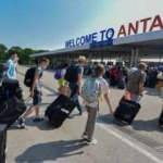 Antalya'ya hava yoluyla gelen turist sayısı 7 milyonu geçti