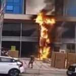 Bursa&rsquo;da mobilya d&uuml;kkanı alev alev yandı!!