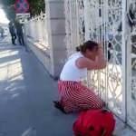 Dini nikahlı eşi tarafından darp edilip &ccedil;ocuğunun ka&ccedil;ırıldığını s&ouml;yleyip yardım istedi