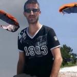 Okul m&uuml;d&uuml;r&uuml;n&uuml;n yama&ccedil; paraş&uuml;t&uuml; yaparken &ouml;ld&uuml;ğ&uuml; kaza kamerada