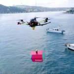 T&uuml;rkiye'de bir ilk! Yemeksepeti teslimatını drone ile yaptı
