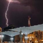 Medine-i M&uuml;nevvere'de sağanak yağmur