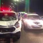 Kontrol noktasından süratle geçen şahıs 2 polisi yaraladı