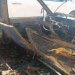 Adana'da korkun&ccedil; olay! Sigara i&ccedil;mek isteyince hem kendini yaktı hem aracını