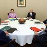 6’lı masa bir kez daha bir araya geldi! Toplantı sonrası aday açıklaması