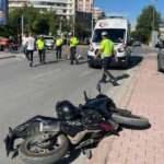 Konya’da motosikletler çarpıştı: 2 kişi yaraladı