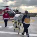 Bakan Koca paylaştı... Etlik Şehir Hastanesine ambulans helikopterle ilk hasta transferi