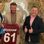 Beckham'a Trabzonspor forması hediye edildi