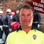 Beyin kanaması ge&ccedil;irerek hayatını kaybeden polis memuru son yolculuğuna uğurlandı