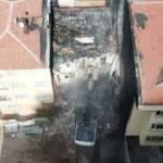 Kadık&ouml;y'de 3 kişinin hayatını kaybettiği binanın yıkımına başlandı