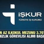 İŞKUR üzerinden en az ilkokul mezunu 3.707 temizlik görevlisi alımı! (İŞKUR İŞ İLANLARI 2022)