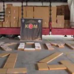 Bolu'da tırda 7 milyon 645 bin makaron ele ge&ccedil;irildi