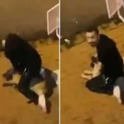 Sarıyer'de köpeği boğmaya çalışan cani tutuklandı!