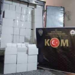 Niğde'de 5,5 milyon makaron ele ge&ccedil;irildi