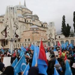 &Ccedil;in&rsquo;in zul&uuml;mleri 77 ilde basın a&ccedil;ıklamalarıyla protesto edildi