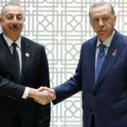 Erdoğan'la Aliyev Türkmenistan'da görüştü