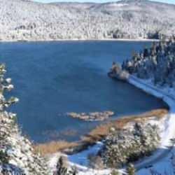 Abant'ta kar kalınlığı 30 santimetreye ulaştı