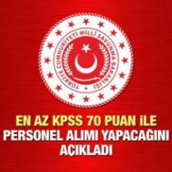 MSB en az 70 KPSS puan ile personel alımı yapıyor! Başvurular ne zaman bitiyor?