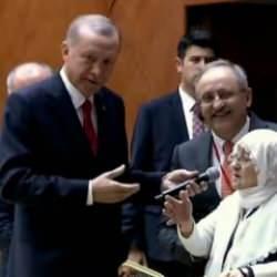 Bayburtlu Alime Nine'yle Erdoğan'ın diyalogu yüzleri gülümsetti