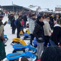  Erciyes'te kar bereketi! Binler akın etti