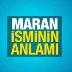 Maran ne demek? Maran ismi ne anlama gelir?