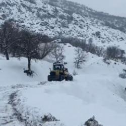 Şırnak'ta 20 k&ouml;y ve 8 mezra yolu kardan kapandı! Valilikten uyarı