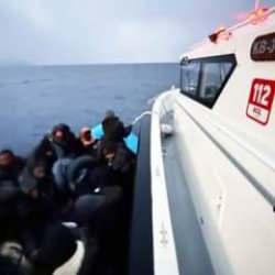 Dat&ccedil;a'da 35 d&uuml;zensiz g&ouml;&ccedil;men kurtarıldı