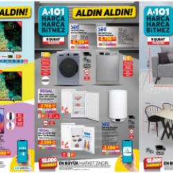 A101 10 Şubat 2023 Akt&uuml;el Katalog Fiyatları! Termosifon, masa takımı, 3'l&uuml; koltuk, android...