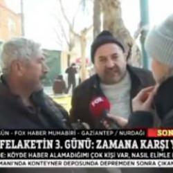 FOX muhabirine vatandaştan ders niteliğinde s&ouml;zler